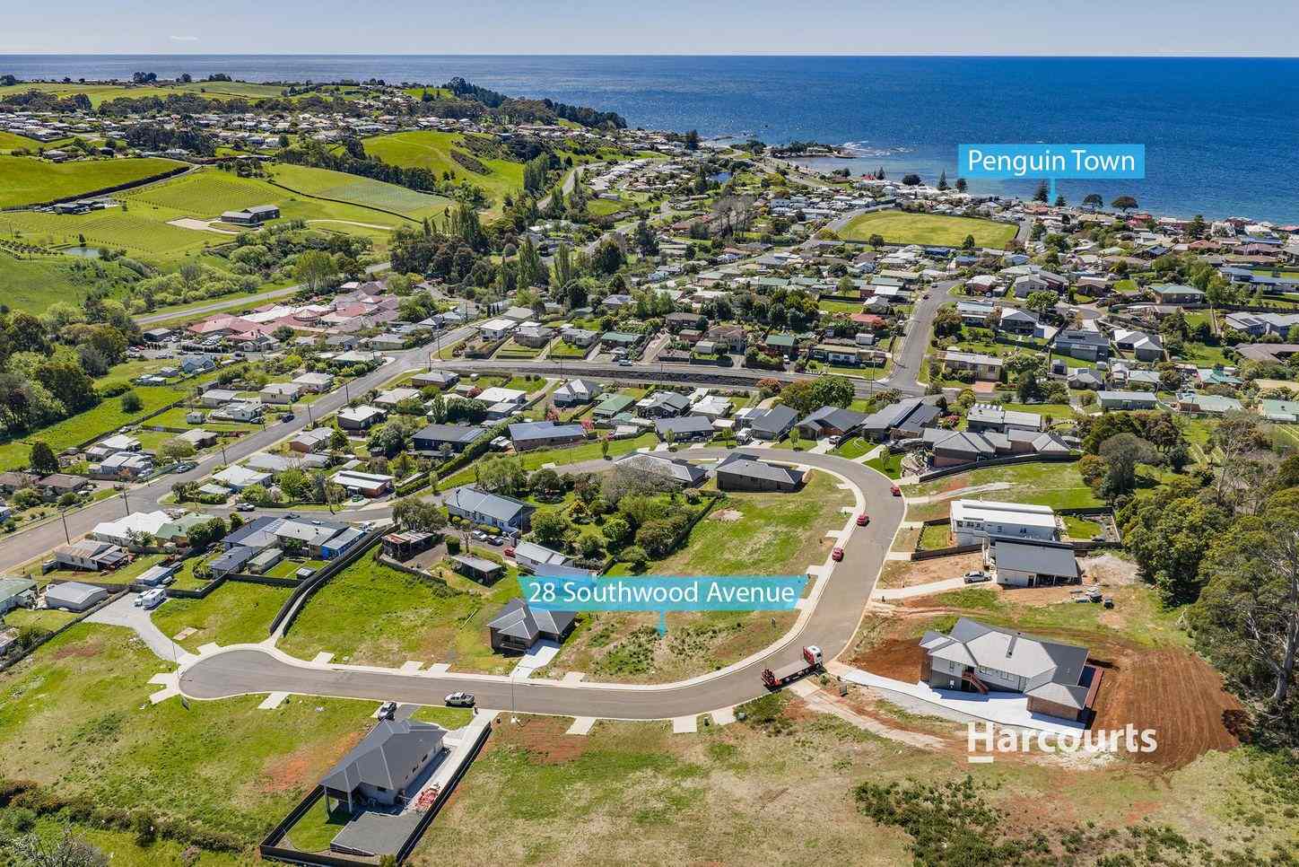 Prop-GPT: Land: TAS Penguin, TAS 7316 28 Southwood Avenue, PENGUIN, TAS 7316 - Land for Sale - harcourts.net