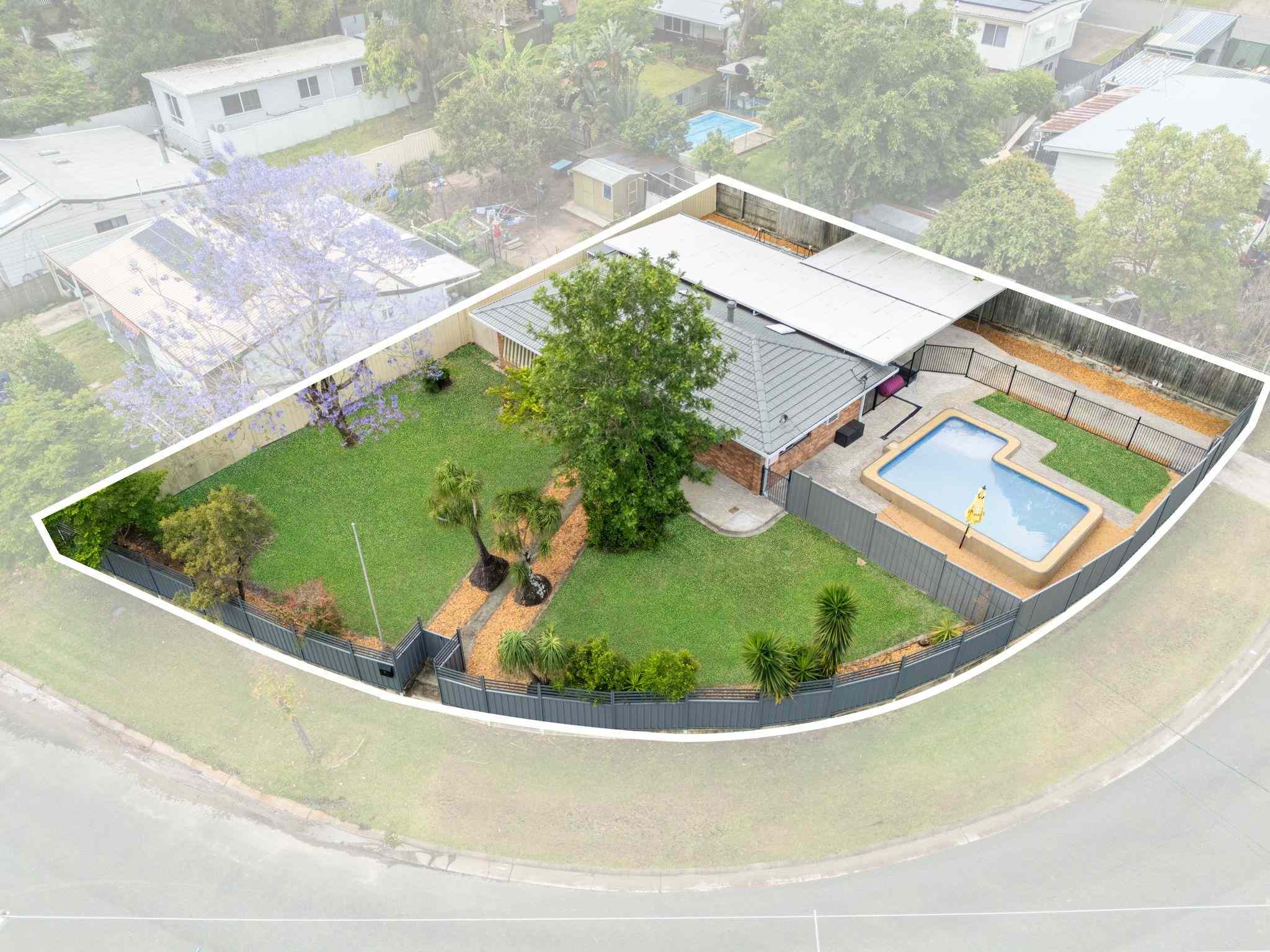 Prop-GPT: House: QLD Beenleigh, QLD 4207 Charming Family Home on a Spacious Corner Block with Pool & Entertaining Area