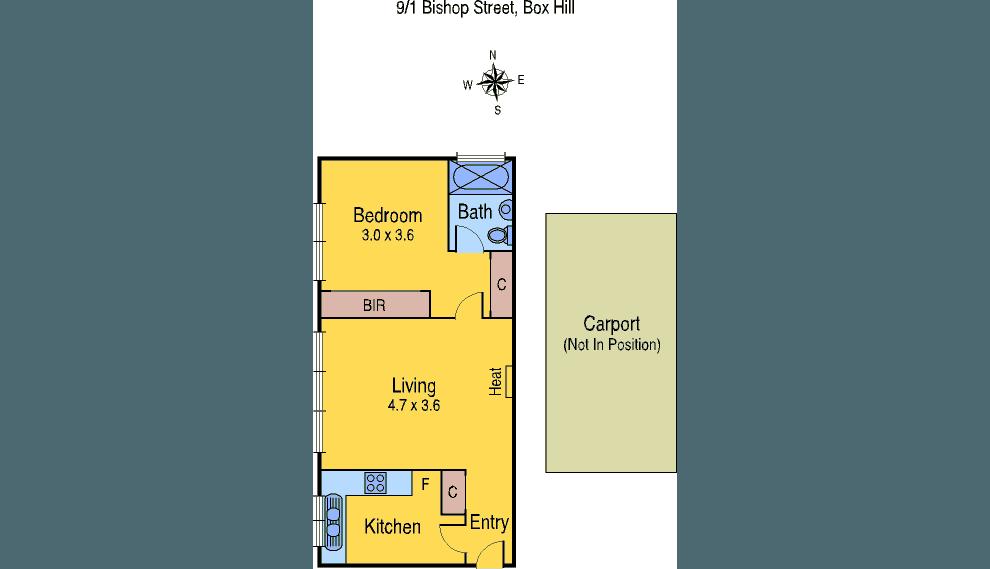 Modern one bedroom unit in a prime location