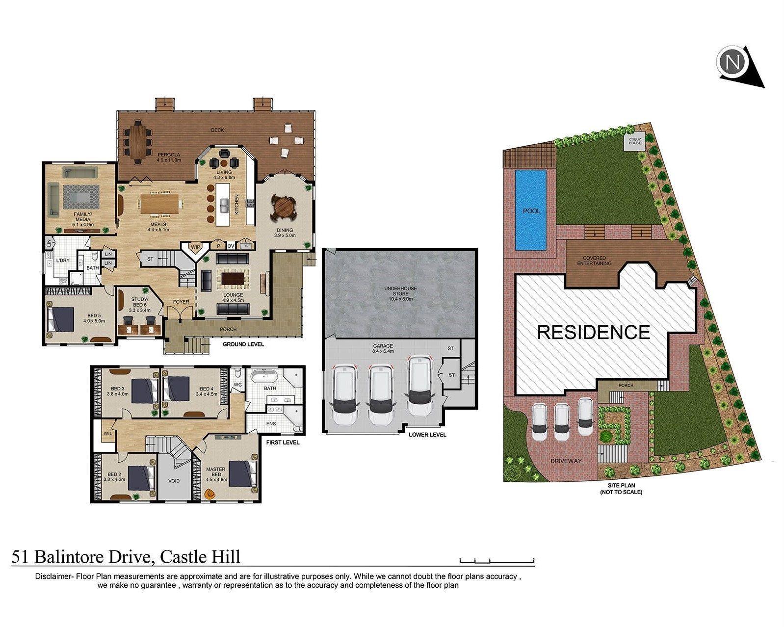 Grand Family Home with Pool, Views & Multiple Living Zones in Castle Hill