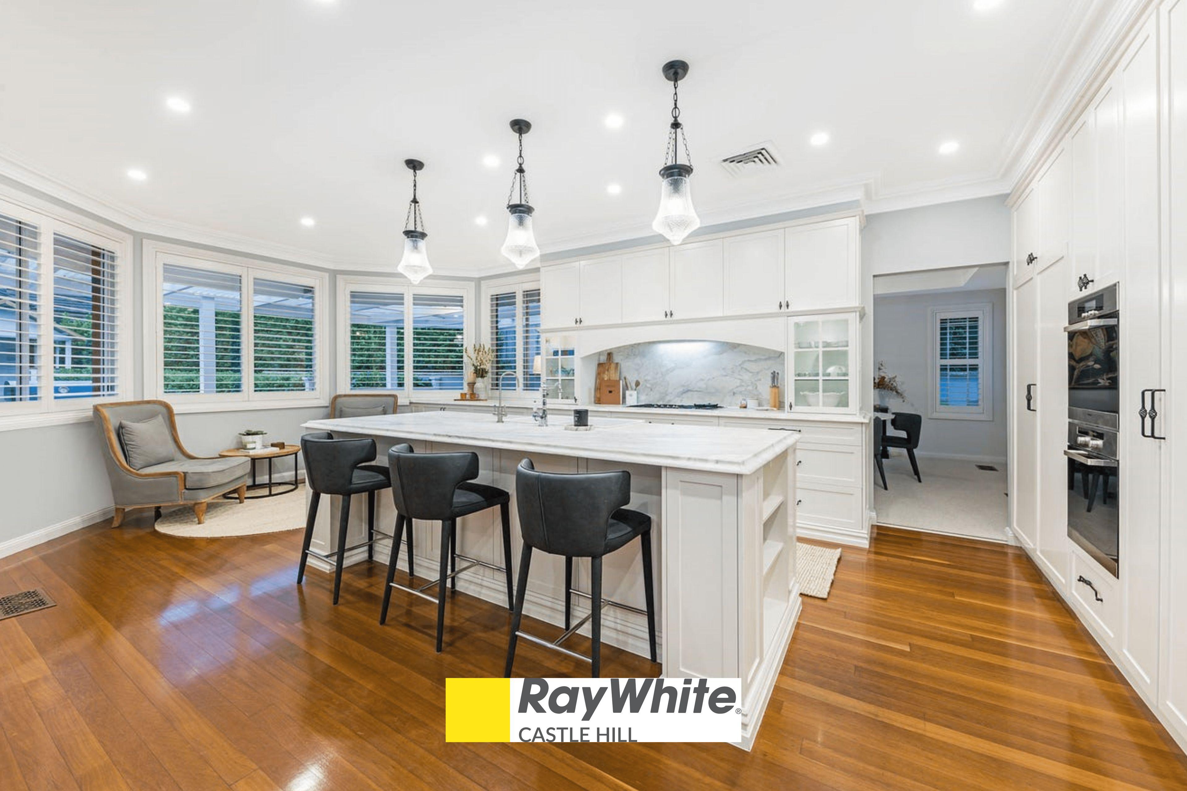 Grand Family Home with Pool, Views & Multiple Living Zones in Castle Hill