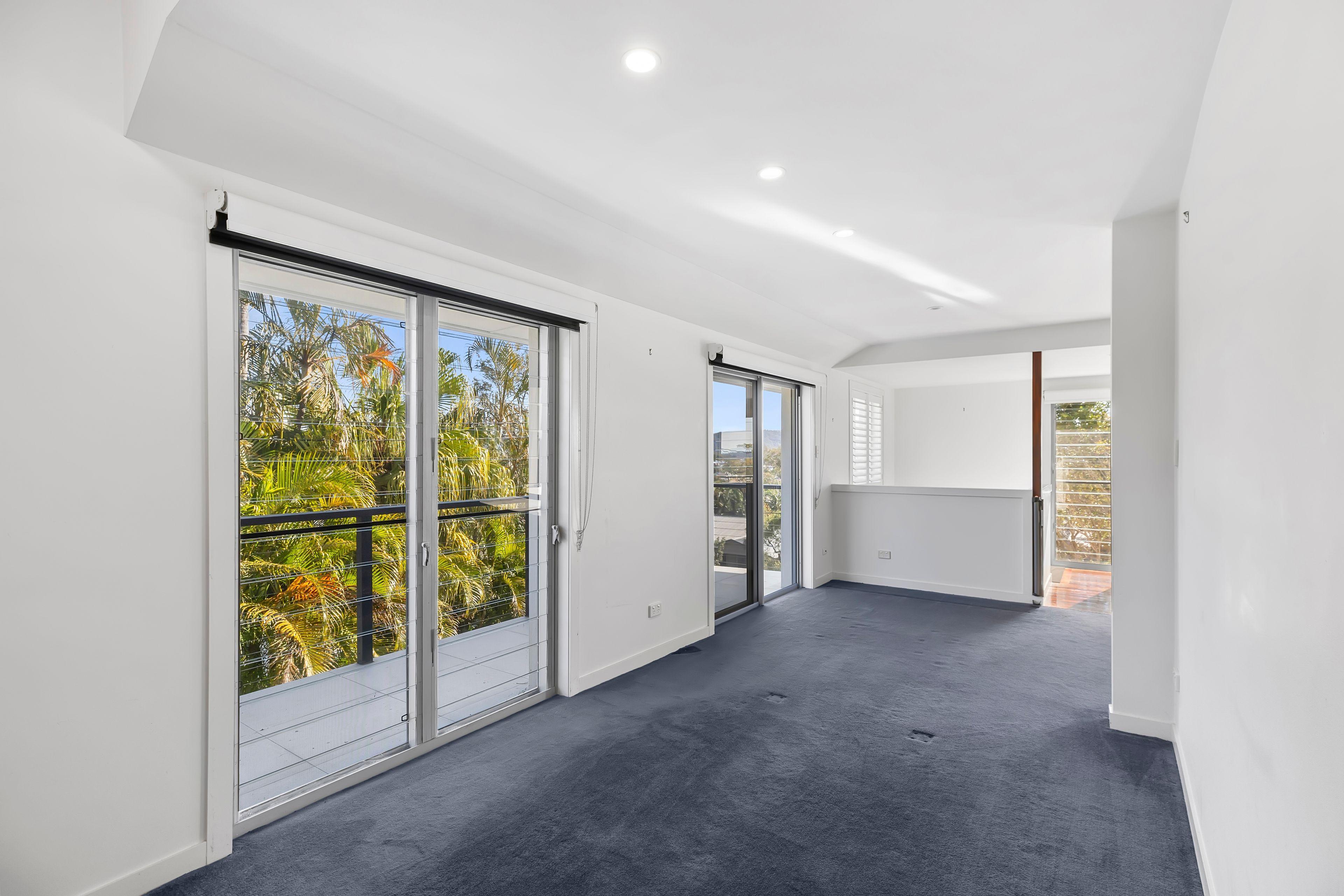 Upper level of modern home