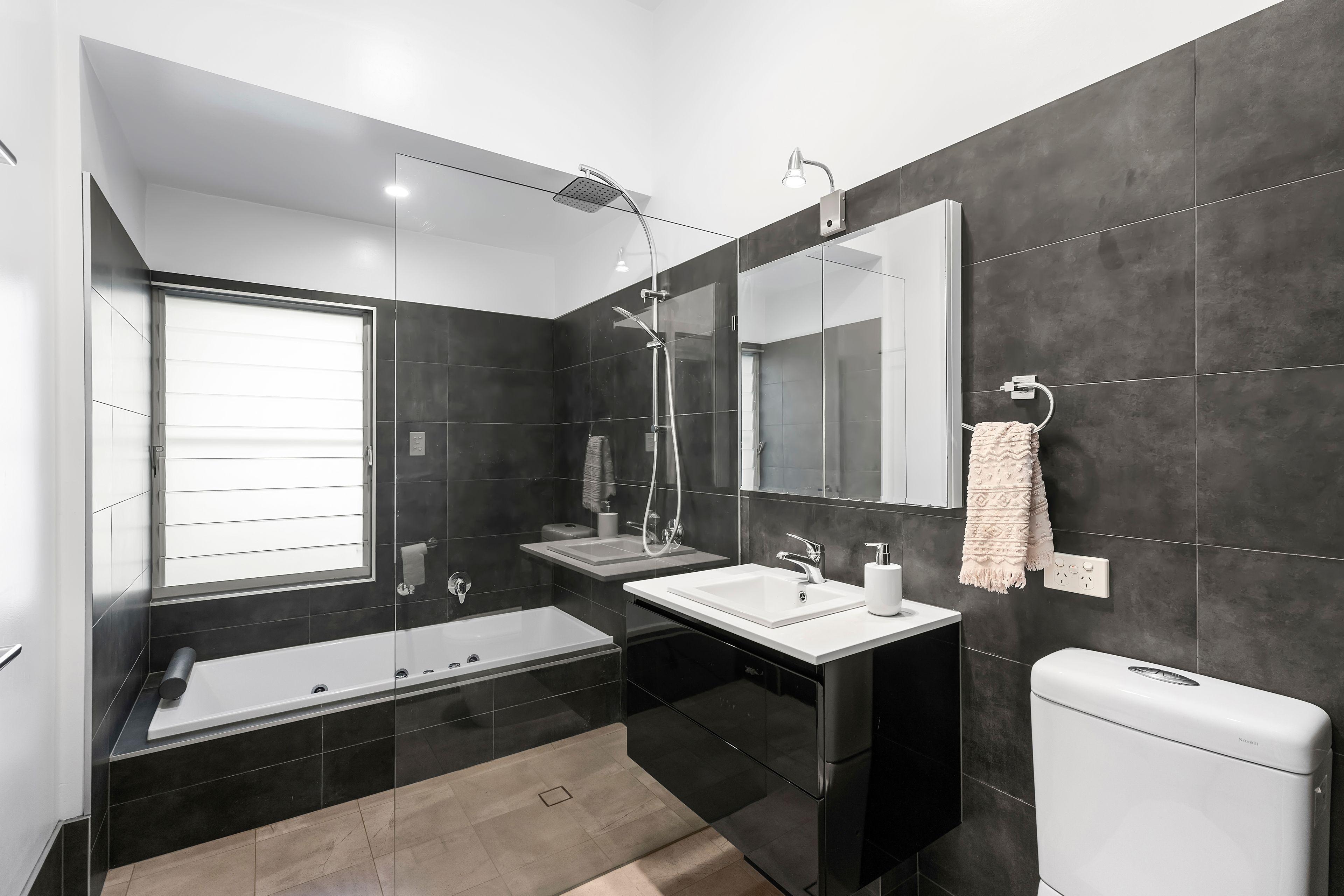 Upper level of modern home