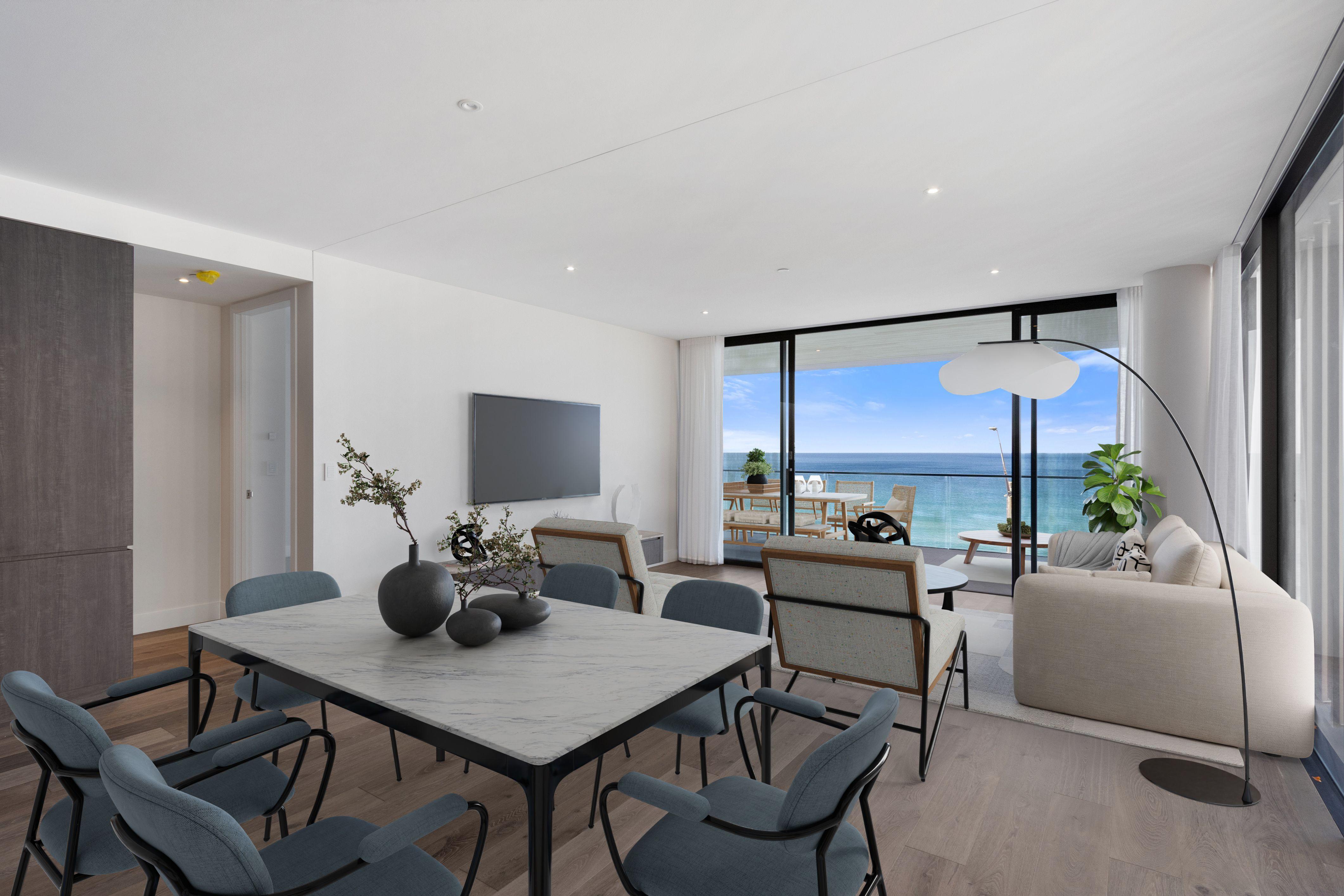 Stunning ocean-front apartment...