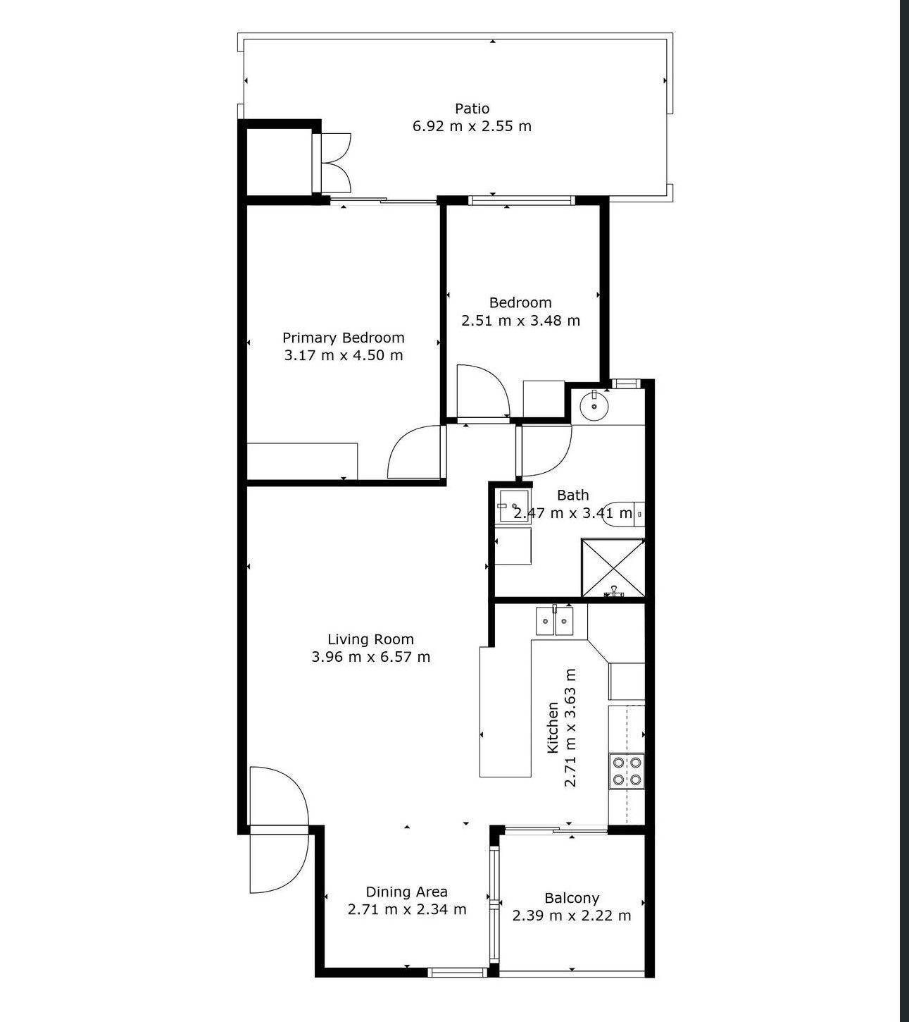 GROUND FLOOR UNFURNISHED UNIT