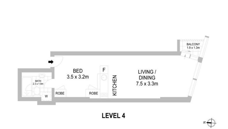 Contemporary Studio in Prime Location