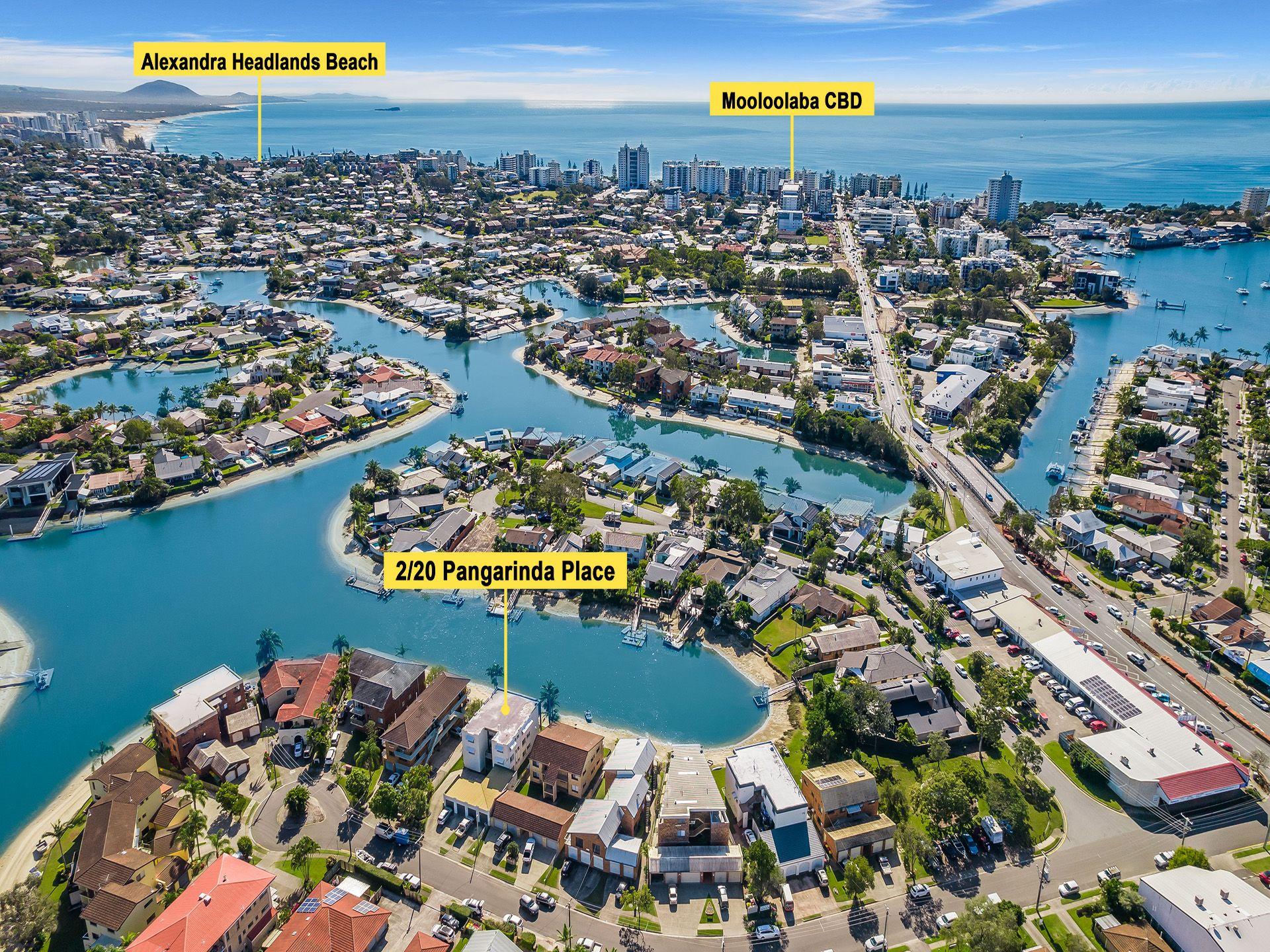 Open plan living overlooking Mooloolaba canals