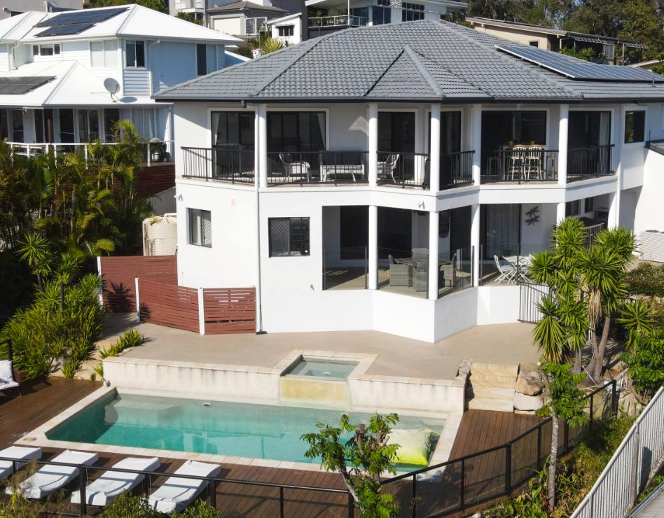 Dual Living Home with Skyline Views, Study, and Poolside Entertaining