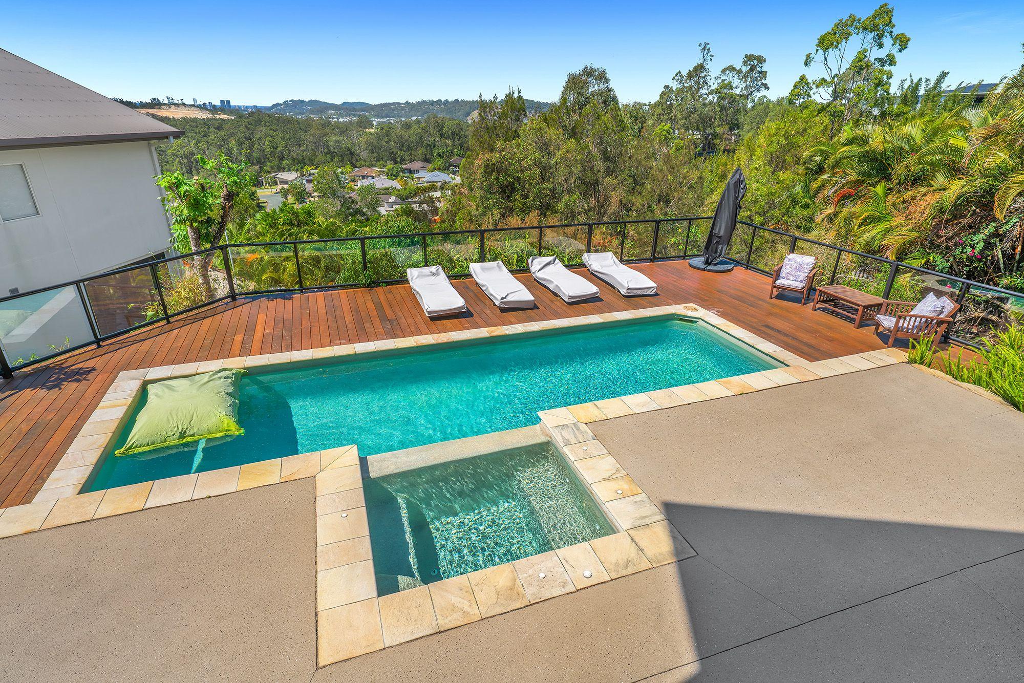 Dual Living Home with Skyline Views, Study, and Poolside Entertaining