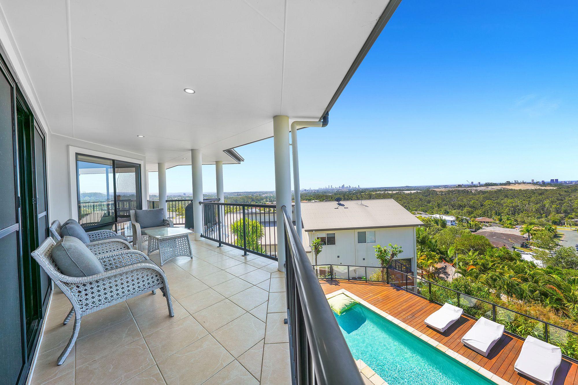 Dual Living Home with Skyline Views, Study, and Poolside Entertaining