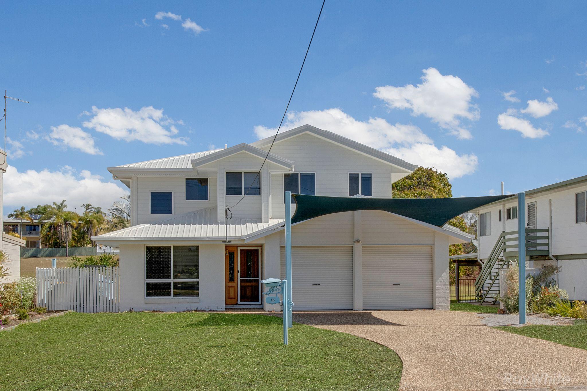 Prop-GPT: House: QLD Tannum Sands, QLD 4680 Relaxed Luxury by the Coast - Generous Living, Sparkling Pool & Stylish New Bathrooms in Tannum Sands!