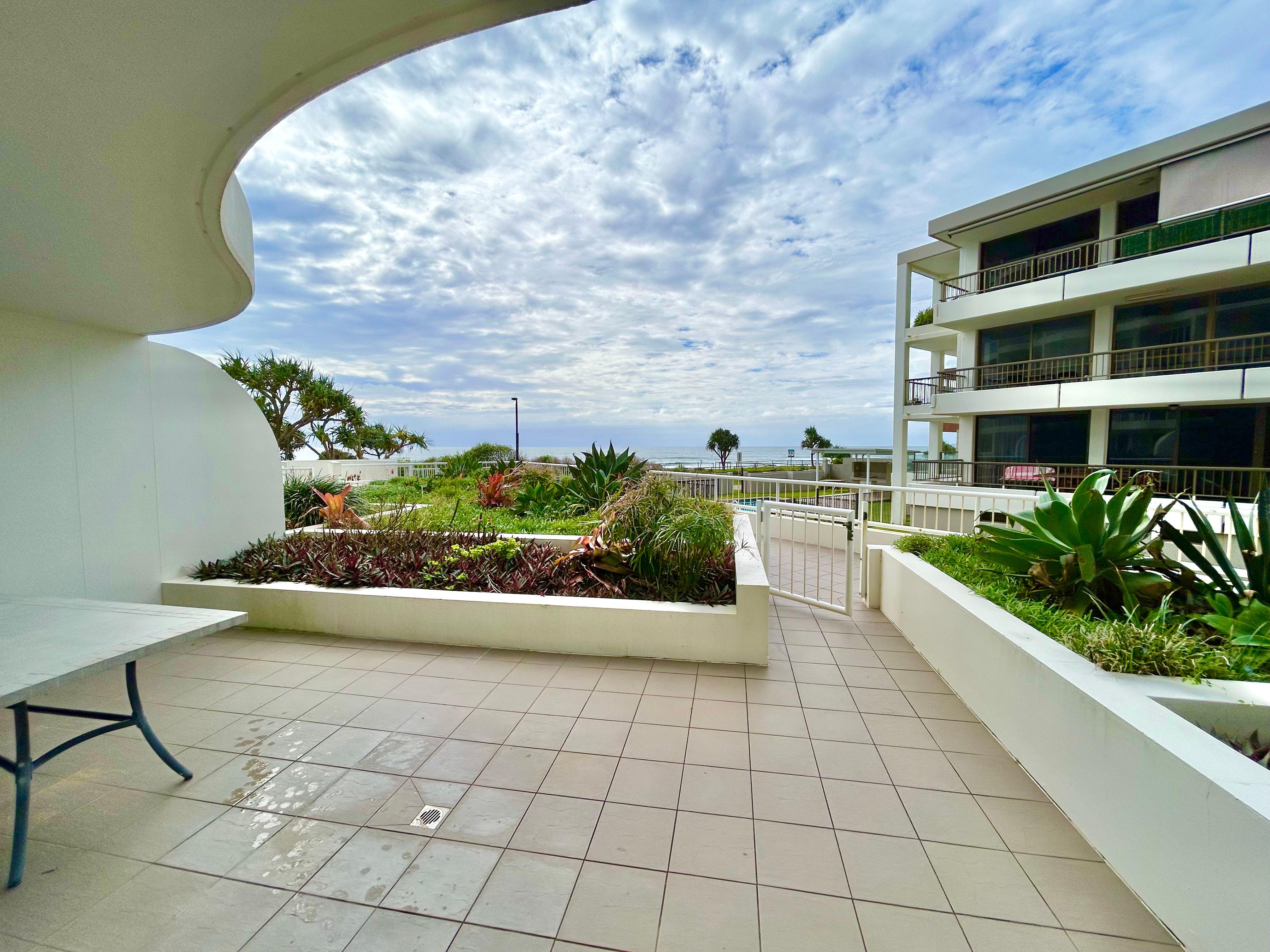 Fully Furnished Ground Floor Beachfront Apartment In Palm Beach!