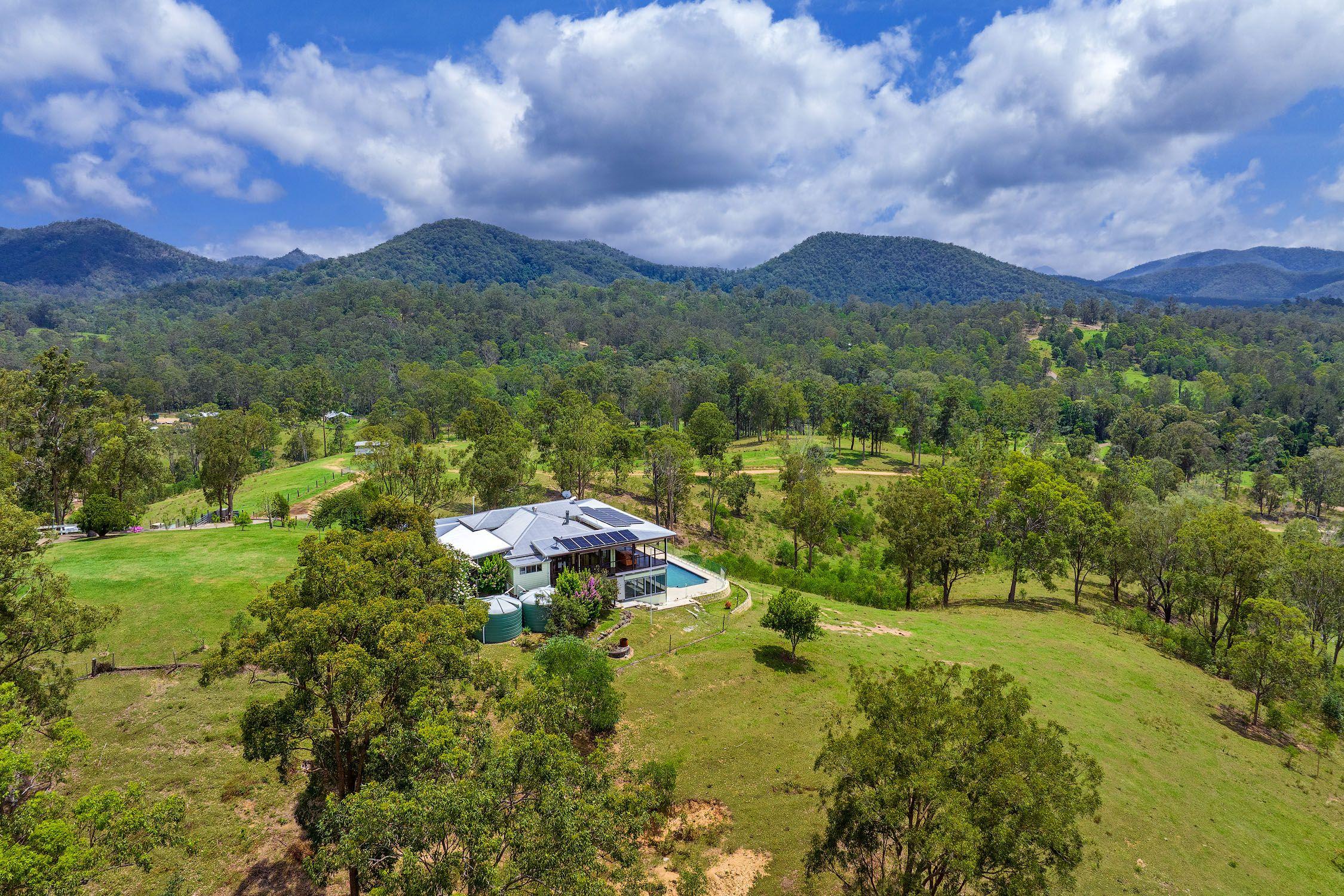 Amamoor Creek Acreage Oasis: Breathtaking Views & Self-Sufficient Living