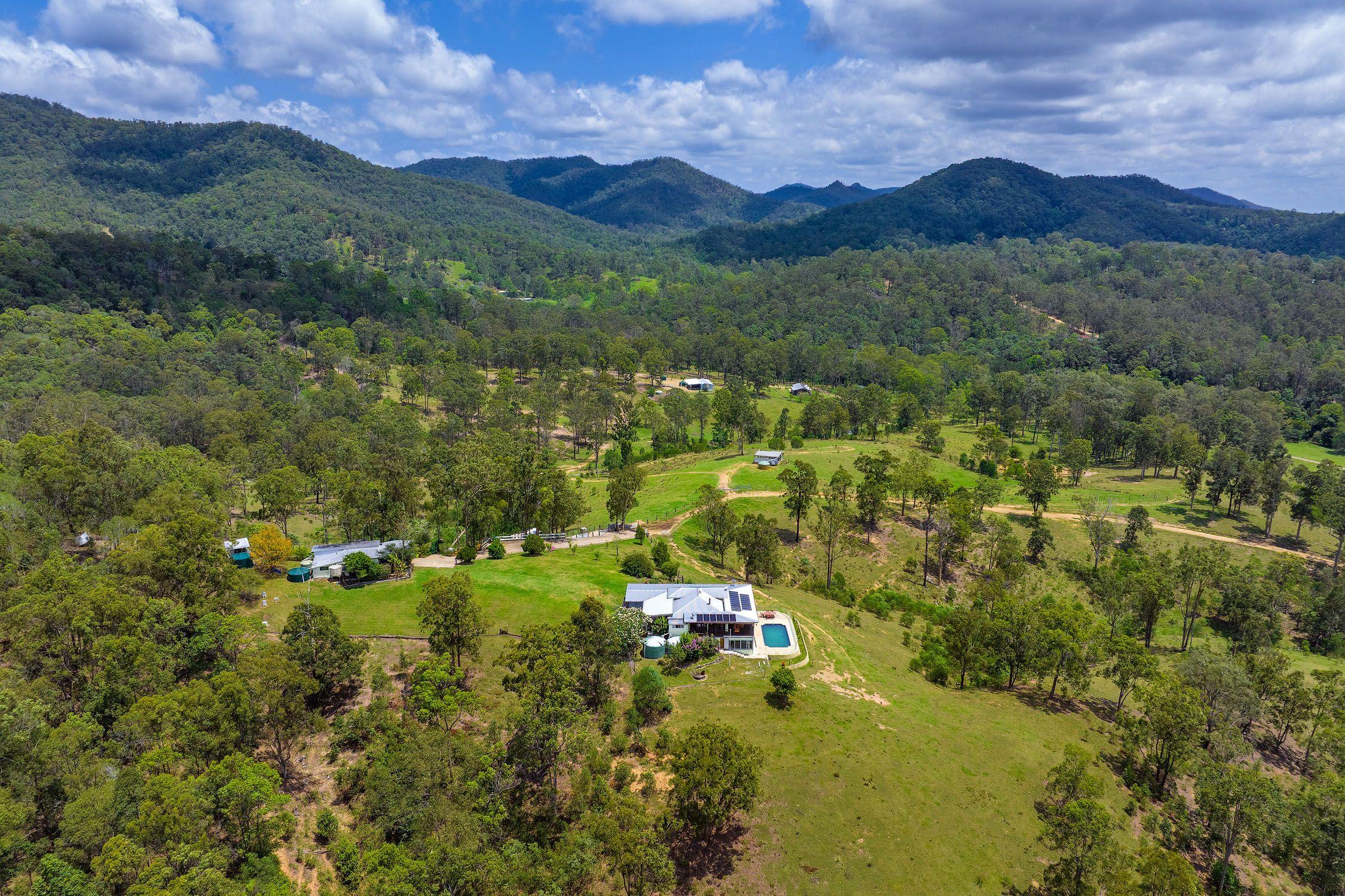 Amamoor Creek Acreage Oasis: Breathtaking Views & Self-Sufficient Living
