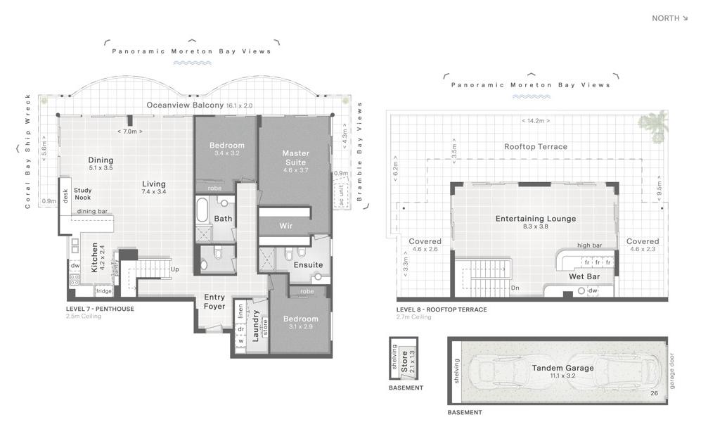 Luxury Waterfront 2-Storey Penthouse in Woody Point