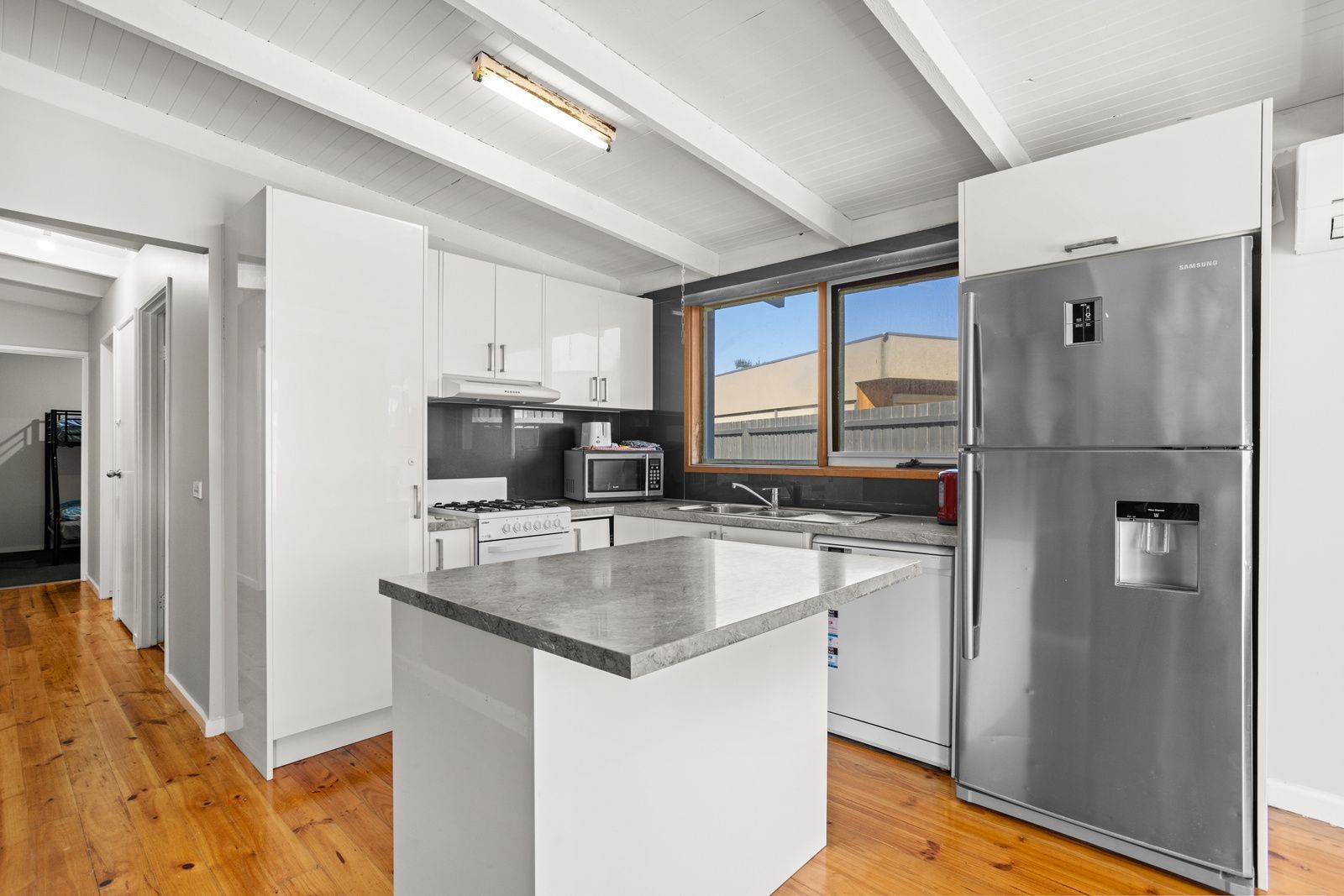 Three bedroom home with a large shed