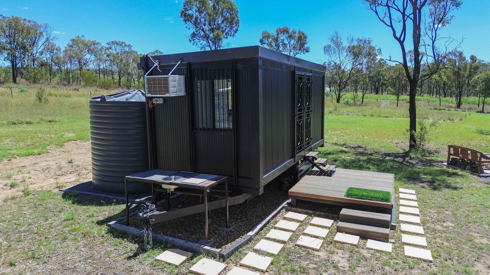 A Rare Off-Grid Retreat on the Historic Site of the Old Thanes Creek School