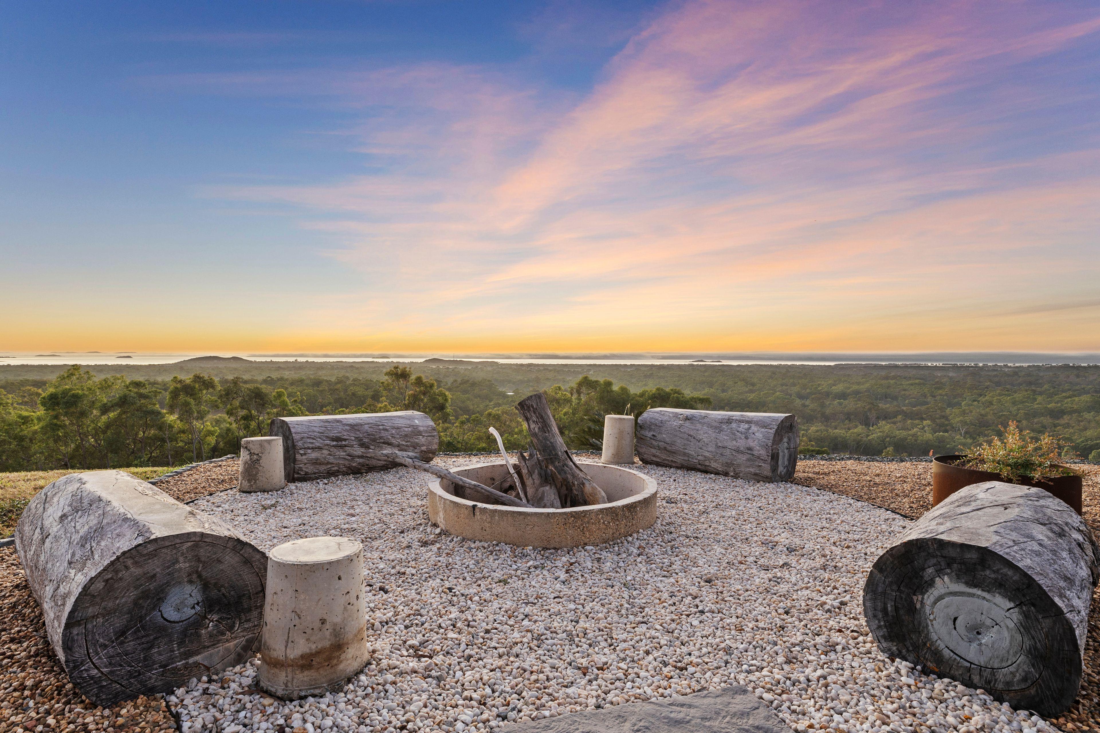 A Private Hilltop Retreat with Panoramic Ocean & Country Views