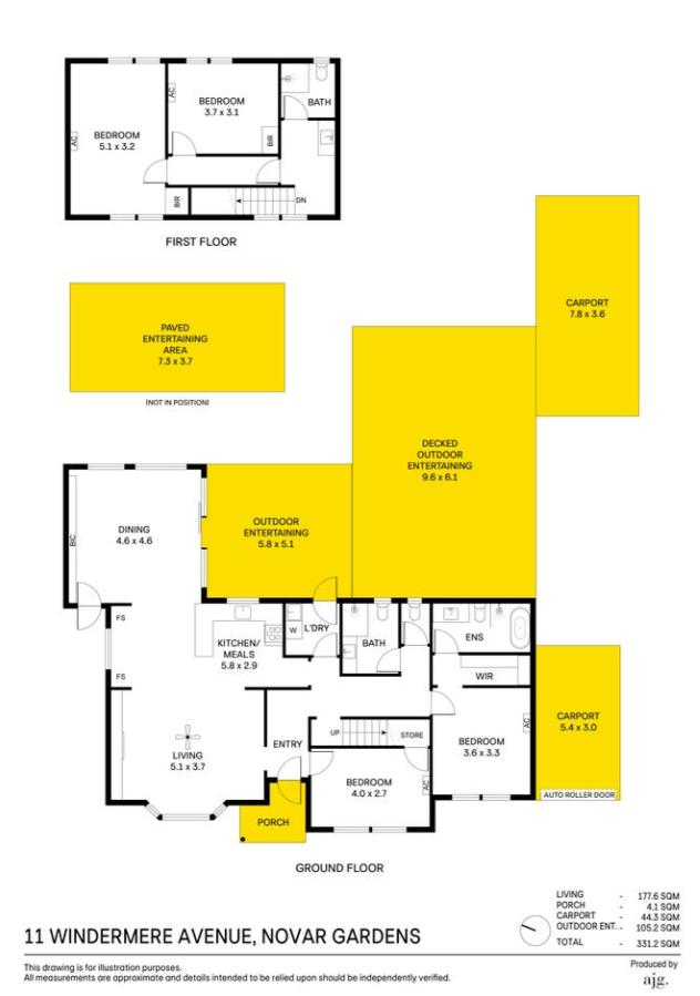 Stylish 4-Bedroom, 3-Bathroom Home in Novar Gardens