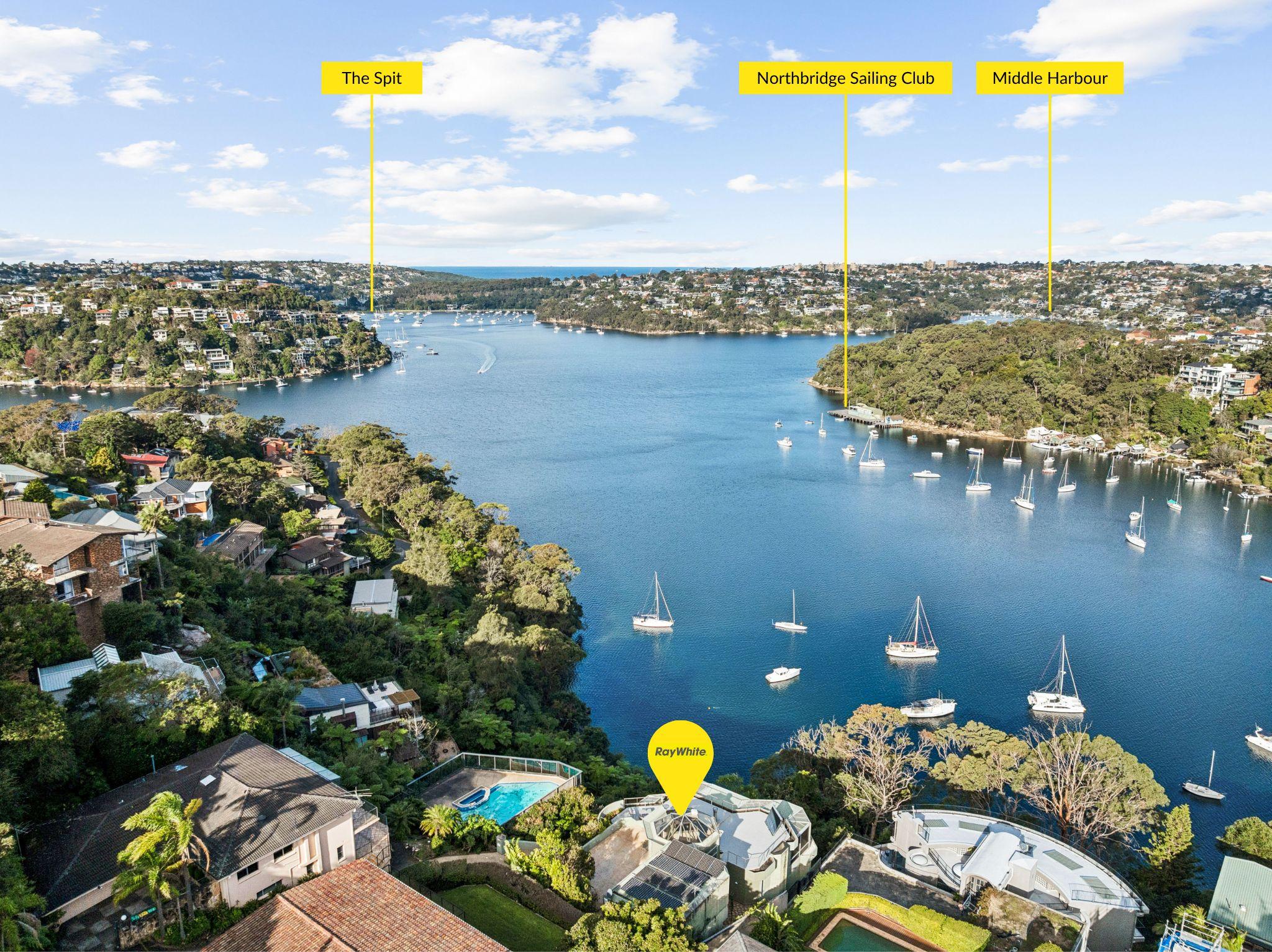 Waterfront Masterpiece with Sailors Bay Views