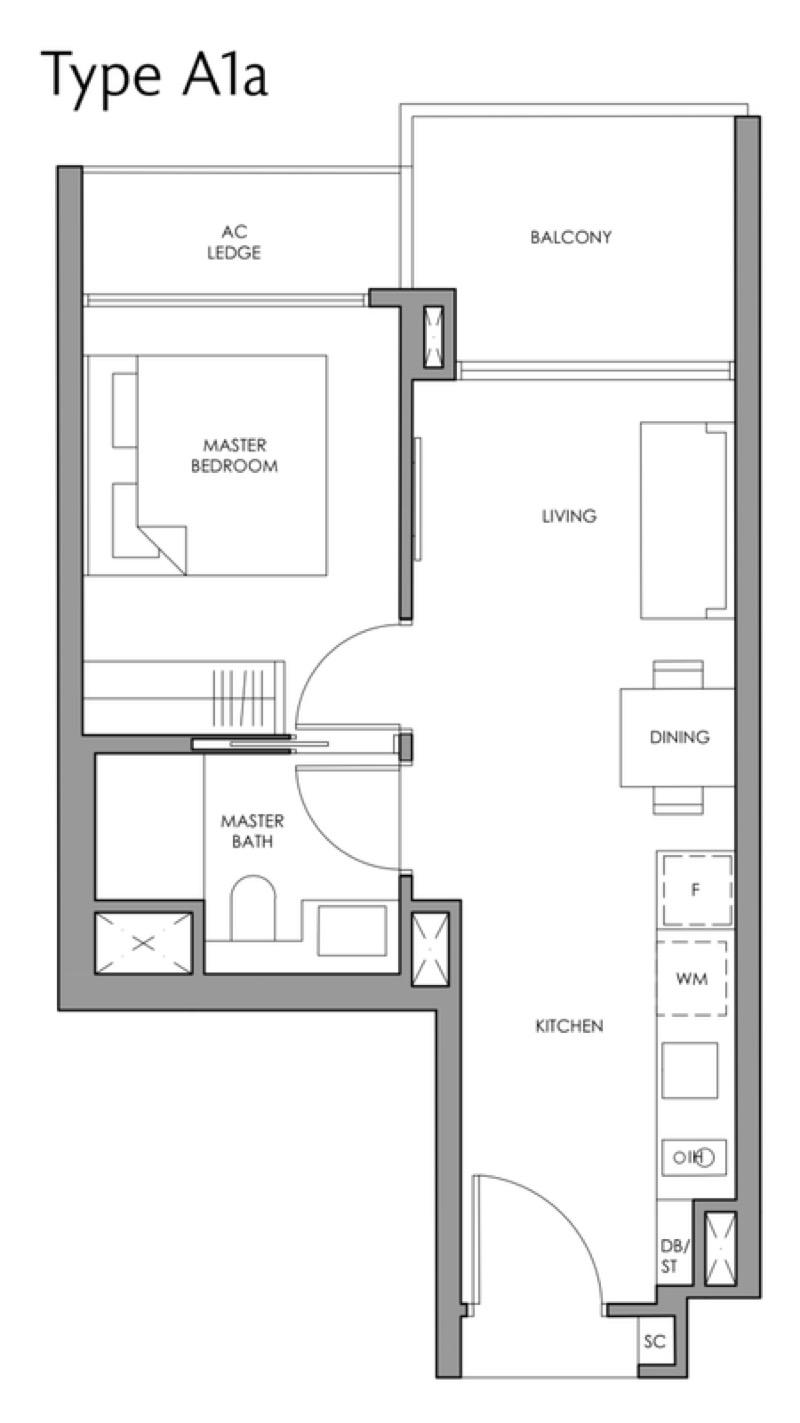 Condominium for Sale, Fourth Avenue Residences Condominium For Sale, $1,198,888, 1 Bed 1 Bath 484 sqft $2,477.00 psf, SGD 1,198,888 | 99-year Leasehold