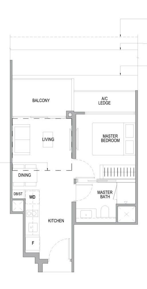 Condominium for Sale, Whistler Grand Condominium For Sale, $900,000, 1 Bed 1 Bath 441 sqft $2,041.00 psf, SGD 900,000 | 99-year Leasehold