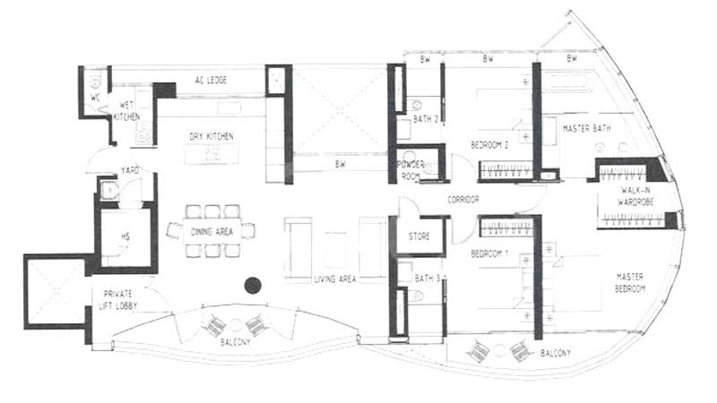 Condominium for Sale, The Promont Condominium For Sale, $4,680,000, 3 Bed 4 Bath 2,012 sqft $2,326.00 psf, SGD 4,680,000