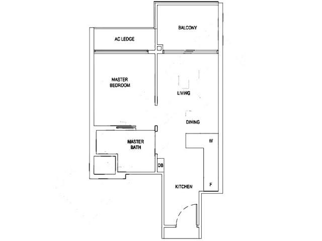Condominium for Sale, The Florence Residences Condominium For Sale, $850,000, 1 Bed 1 Bath 484 sqft $1,756.00 psf, SGD 850,000 | 99-year Leasehold