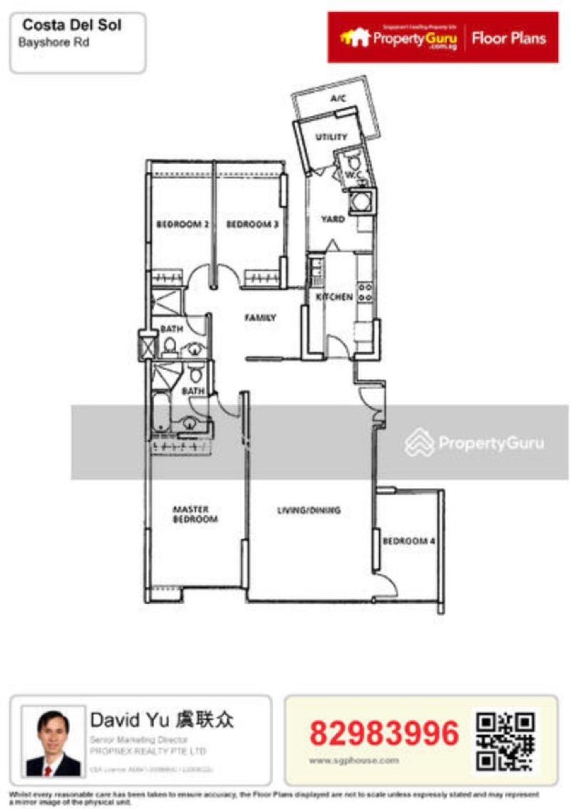 Condominium for Sale, Costa Del Sol Condominium For Sale, $3,290,000, 4 Bed 3 Bath 1,560 sqft $2,109.00 psf, SGD 3,290,000