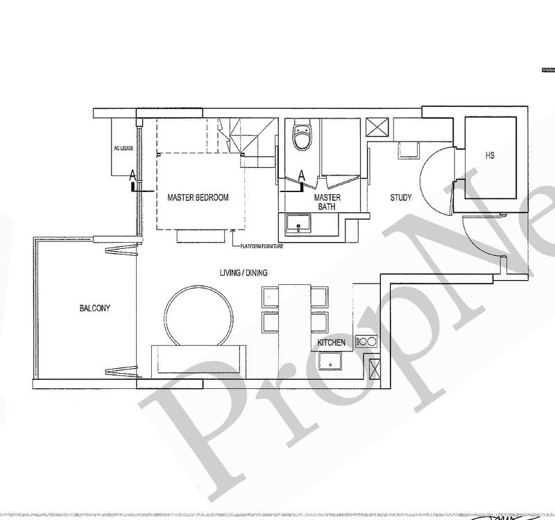 Condominium for Sale, Seahill Condominium For Sale, $998,000, 1 Bed 1 Bath 624 sqft $1,599.00 psf, SGD 998,000 | 99-year Leasehold