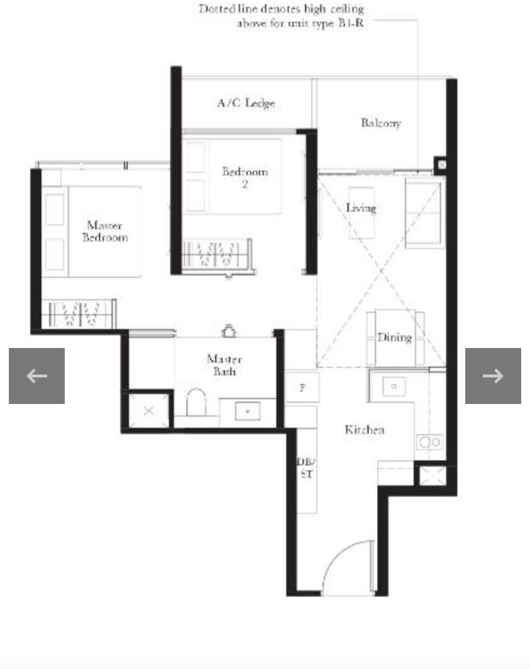 Condominium for Sale, THE GARDEN RESIDENCES Condominium For Sale, $1,168,000, 2 Bed 1 Bath 614 sqft $1,902.00 psf, SGD 1,168,000 | 99-year Leasehold
