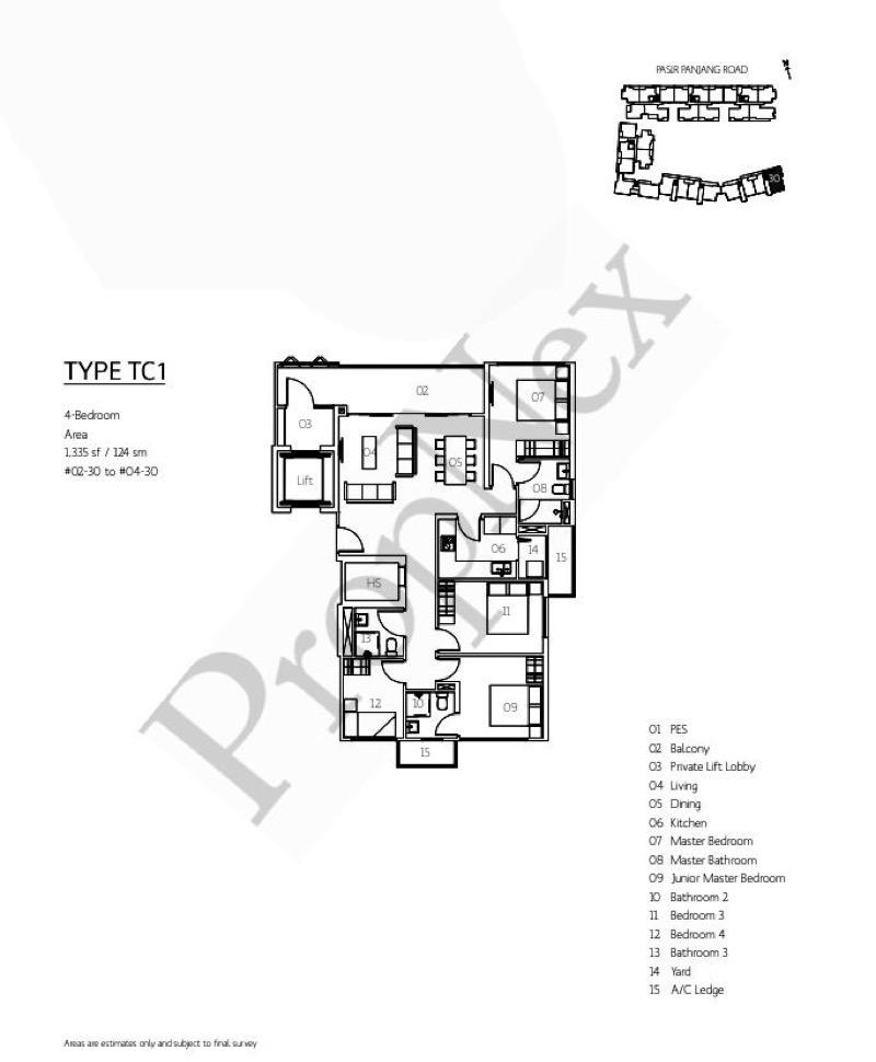 Condominium for Sale, Village @ Pasir Panjang Condominium For Sale, $2,800,000, 4 Bed 3 Bath 1,335 sqft $2,097.00 psf, SGD 2,800,000 | Freehold
