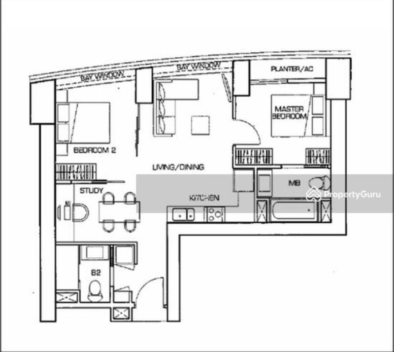 Condominium for Sale, The Sail @ Marina Bay Condominium For Sale, $1,730,000, 2 Bed 2 Bath 861 sqft $2,009.00 psf, SGD 1,730,000 | 99-year Leasehold