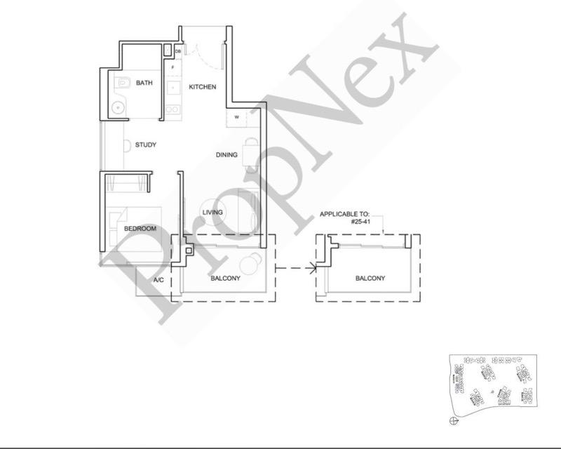 Condominium for Sale, High Park Residences Condominium For Sale, $799,000, 1 Bed 1 Bath 463 sqft $1,726.00 psf, SGD 799,000 | 99-year Leasehold