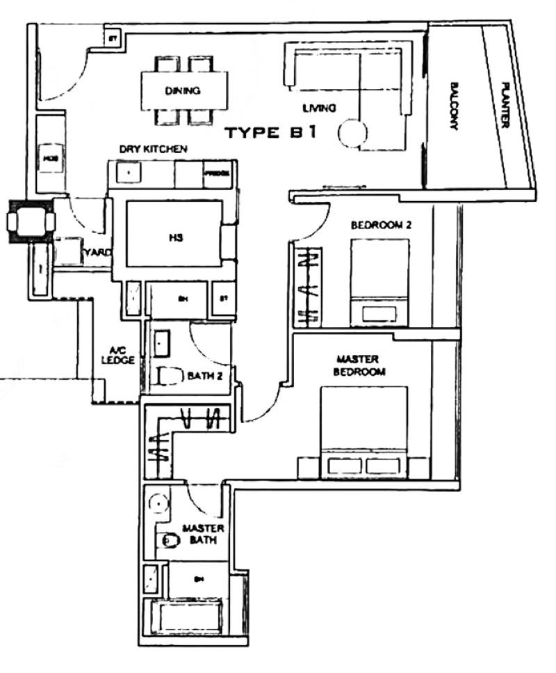 Condominium for Sale, VIVA Condominium For Sale, $2,700,000, 2 Bed 2 Bath 958 sqft $2,818.00 psf, SGD 2,700,000 | Freehold