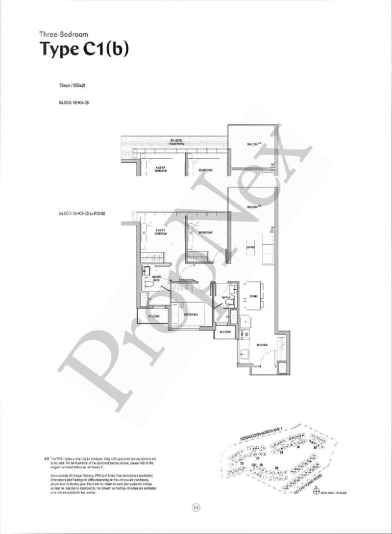 Condominium for Sale, Affinity At Serangoon Condominium For Sale, $1,750,000, 3 Bed 2 Bath 850 sqft $2,059.00 psf, SGD 1,750,000 | 99-year Leasehold