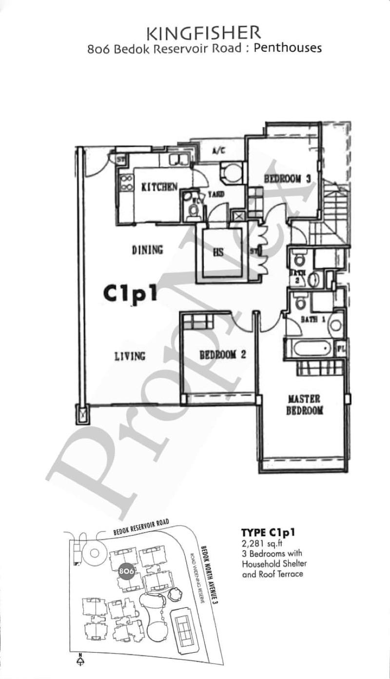 Condominium for Sale, Baywater Condominium For Sale, $2,500,000, 3 Bed 3 Bath 2,281 sqft $1,096.00 psf, SGD 2,500,000 | 99-year Leasehold