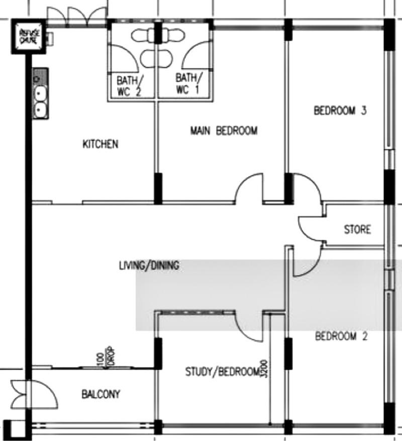 HDB Apartment for Sale, 224 Simei Street 4 HDB Apartment For Sale, $799,999, 3 Bed 2 Bath 1,313 sqft $609.00 psf, SGD 799,999 | 99-year Leasehold