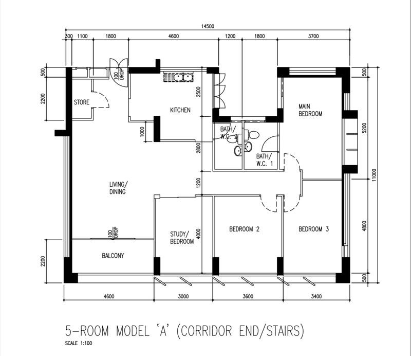 HDB Apartment for Sale, 45 Lorong 5 Toa Payoh HDB Apartment For Sale, $1,020,000, 4 Bed 2 Bath 1,463 sqft $697.00 psf, SGD 1,020,000 | 99-year Leasehold