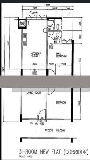 HDB Apartment for Sale, 119 Ang Mo Kio Avenue 3 HDB Apartment For Sale, $408,888, 2 Bed 2 Bath 721 sqft $567.00 psf, SGD 408,888 | 99-year Leasehold