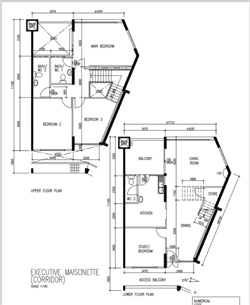 HDB Apartment for Sale, 108 Teck Whye Lane HDB Apartment For Sale, $888,000, 3 Bed 3 Bath 1,614 sqft $550.00 psf, SGD 888,000 | 99-year Leasehold