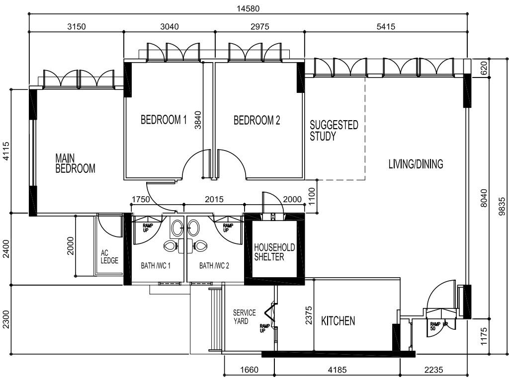 HDB Apartment for Sale, 426A Yishun Avenue 11 HDB Apartment For Sale, $850,000, 3 Bed 2 Bath 1,206 sqft $705.00 psf, SGD 850,000 | 99-year Leasehold