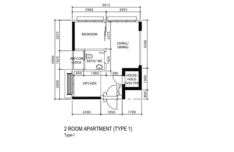 HDB Apartment for Sale, 998B Buangkok Crescent HDB Apartment For Sale, $390,000, 1 Bed 1 Bath 409 sqft $954.00 psf, SGD 390,000 | 99-year Leasehold