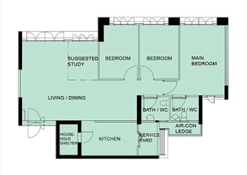 HDB Apartment for Sale, 803C Keat Hong Close HDB Apartment For Sale, $738,000, 3 Bed 2 Bath 1,216 sqft $607.00 psf, SGD 738,000 | 99-year Leasehold