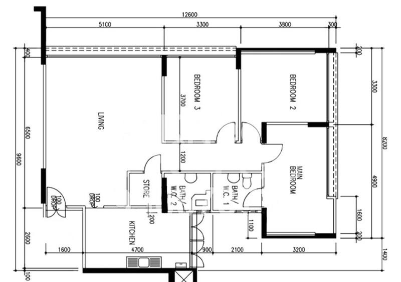 HDB Apartment for Sale, 411 Eunos Road 5 HDB Apartment For Sale, $788,000, 3 Bed 2 Bath 1,097 sqft $718.00 psf, SGD 788,000 | 99-year Leasehold