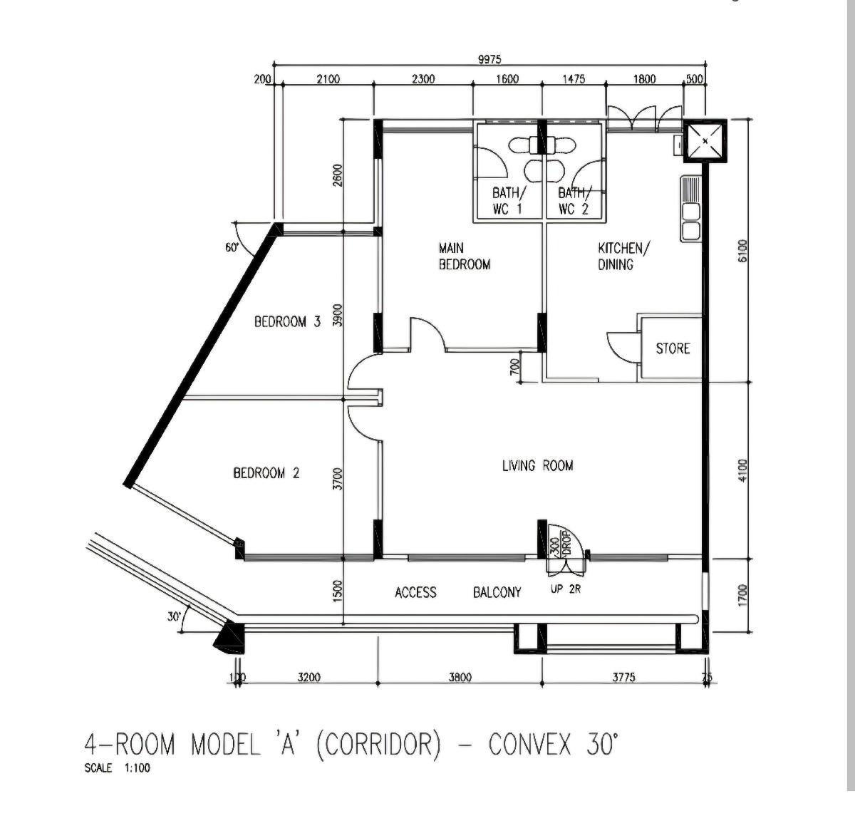 HDB Apartment for Sale, 404 Fajar Road HDB Apartment For Sale, $560,000, 3 Bed 2 Bath 1,152 sqft $486.00 psf, SGD 560,000 | 99-year Leasehold