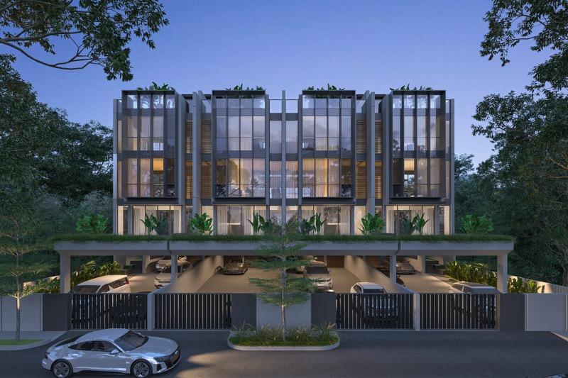 Terrace for Sale, Clover villas Terraced House For Sale, $6,880,000, 5 Bed 7 Bath 6,947 sqft $3,316.00 psf, SGD 6,880,000 | Freehold