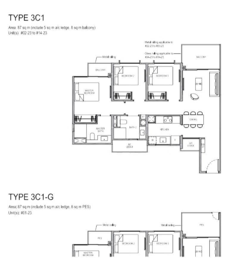 Condominium for Sale, Park Colonial Condominium For Sale, $2,338,000, 3 Bed 2 Bath 936 sqft $2,498.00 psf, SGD 2,338,000 | 99-year Leasehold