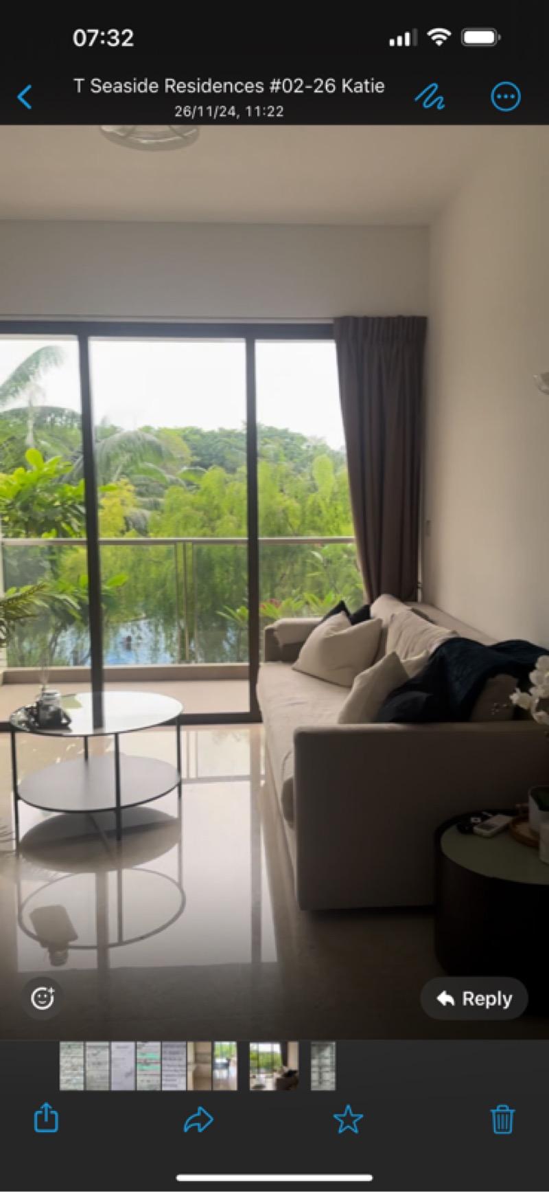 Apartment for Sale, SEASIDE RESIDENCES Apartment For Sale, $1,850,000, 2 Bed 2 Bath 786 sqft $2,354.00 psf, SGD 1,850,000 | 99-year Leasehold
