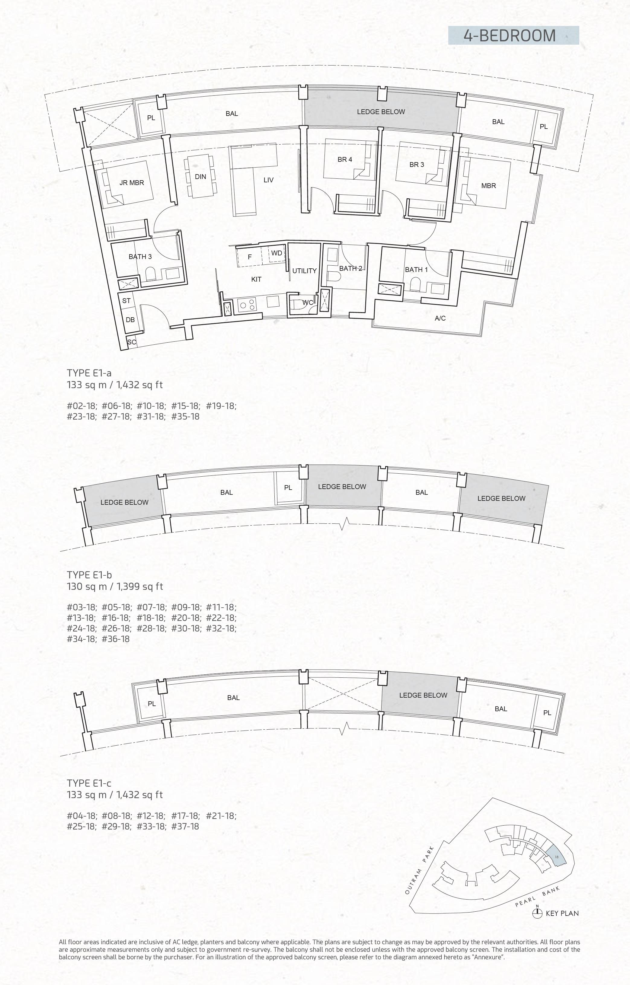 Condominium for Sale, One Pearl Bank Condominium For Sale, $4,080,000, 4 Bed 4 Bath 1,432 sqft $2,849.00 psf, SGD 4,080,000 | 99-year Leasehold